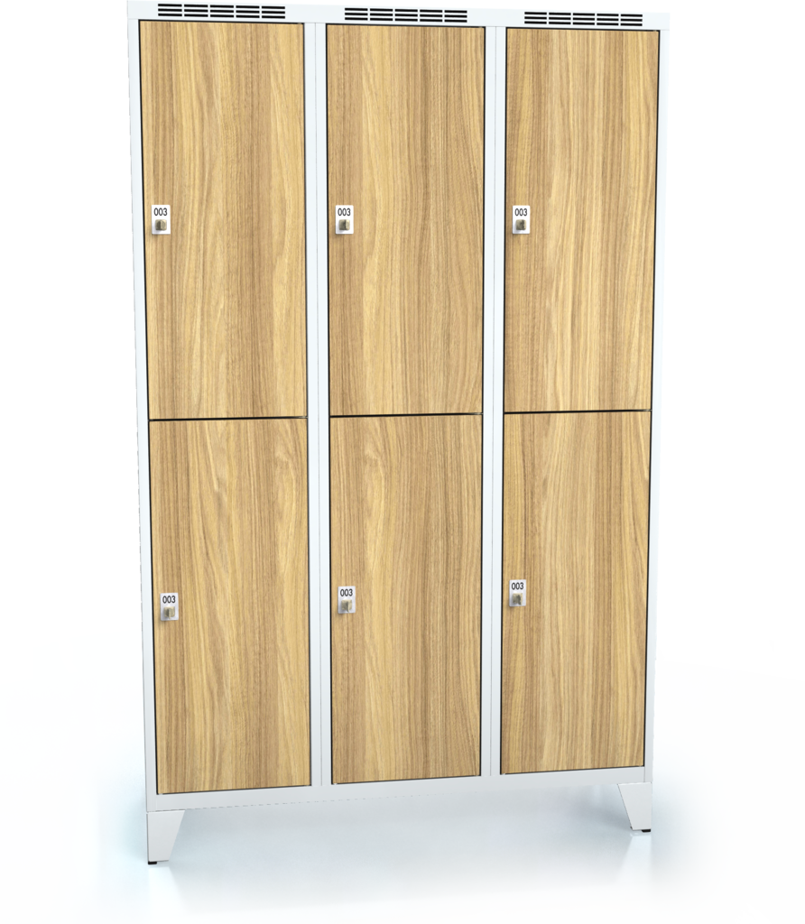 Divided cloakroom locker ALDERA with feet 1920 x 1200 x 500